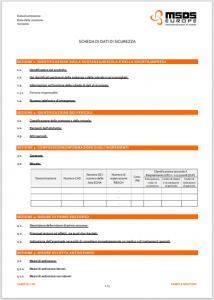 Scarica: Campione Scheda di dati di sicurezza (UE) 2020/878